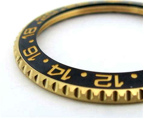 rolex gold bezels|Rolex replacement bezel.